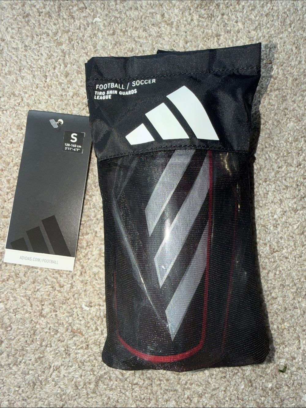 adidas Unisex Tiro Shinguard League, Black/Lucid Red/White/Silver Metallic